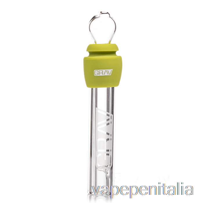 Scatola Vape Mod Grav Vetro Smussato Con Silicone Verde Avocado